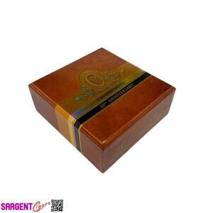 Perdomo 10th Anniversary Champagne Churchill Empty Wooden Cigar Box 7.75x8.25x3